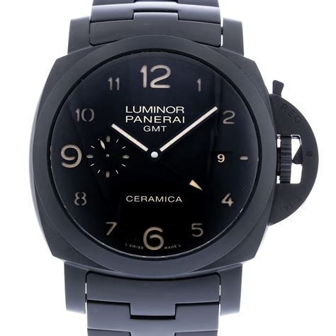 panerai 438 tuttonero|luminor Panerai gmt ceramica.